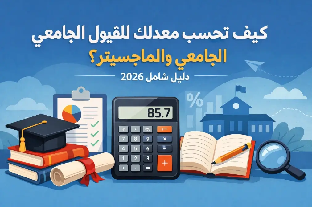 كيف تحسب معدلك التراكمي للقبول الجامعي والماجستير في السعودية 2026